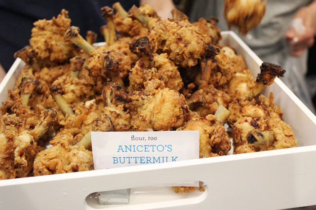 Buttermilk fried chicken at Flour, Too cookbook launch party
