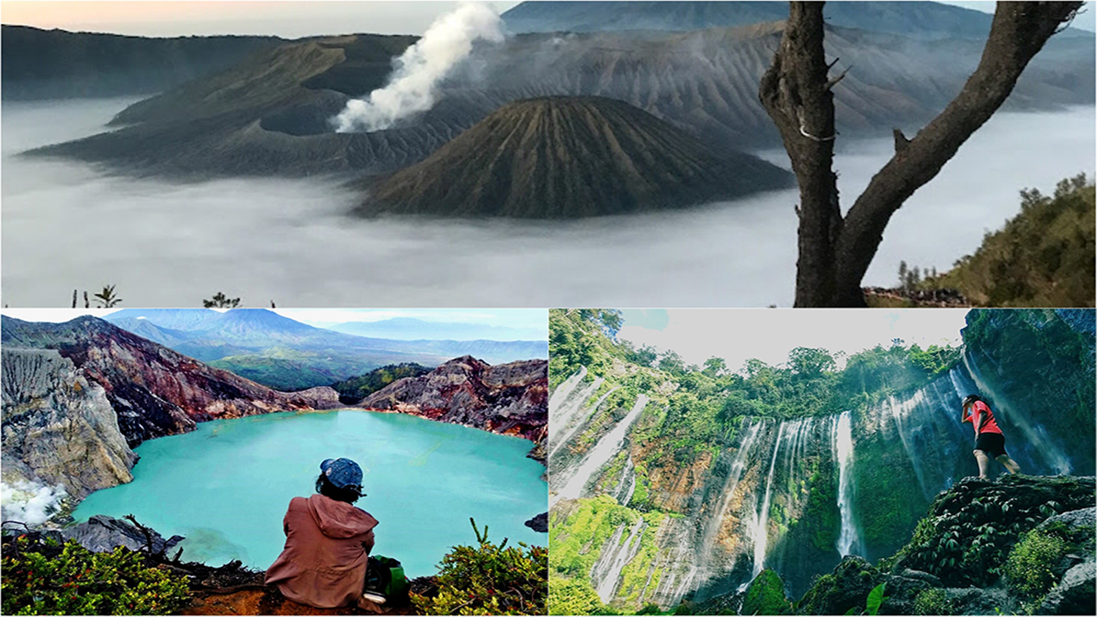 Mount Bromo, Ijen Crater, Tumpak Sewu Waterfall tour 5 Days 4 Nights