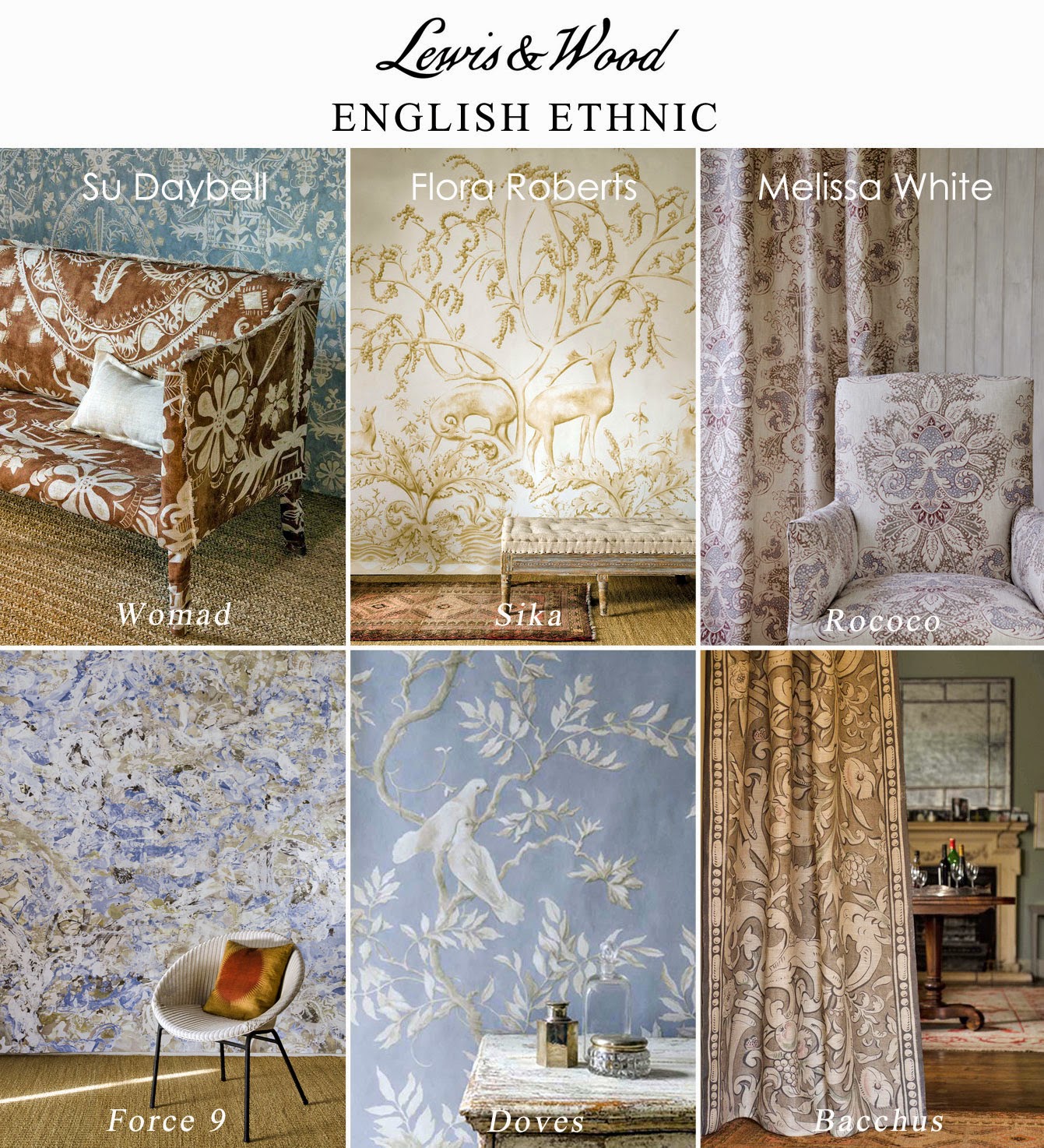 English Ethnic all 6 designs