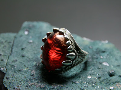 red dragon egg ring by alex streeter