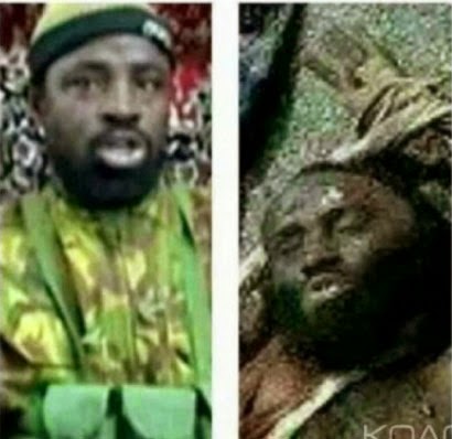 the dead body of Boko Haram leader Shekau,killed by Nigerian troops