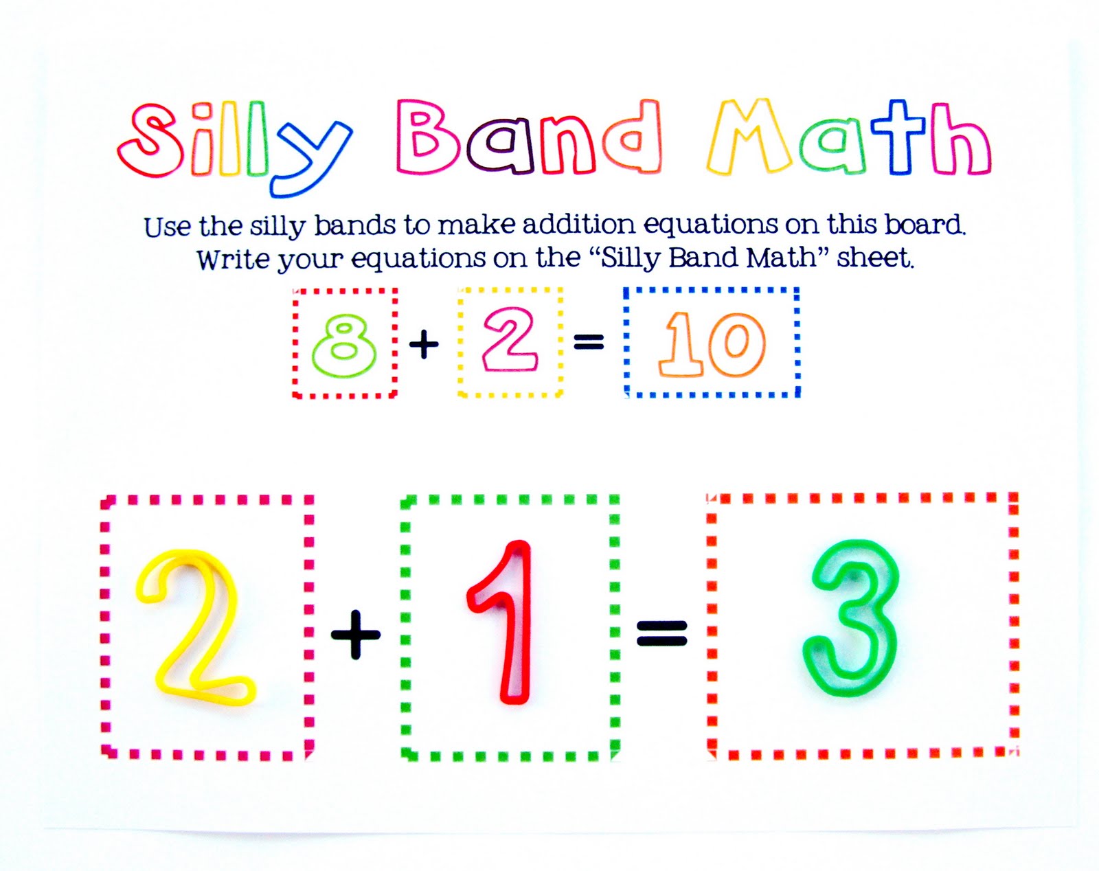 Silly Band Math (and a Freebie) | Mrs. Gilchrist's Class