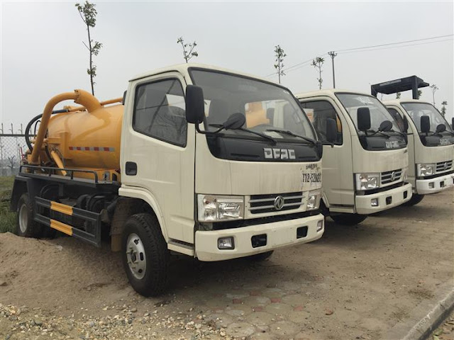 Xe hút bể phốt 2 khối dành cho gia đình Xe hút bể phốt 2 khối dành cho gia đình
