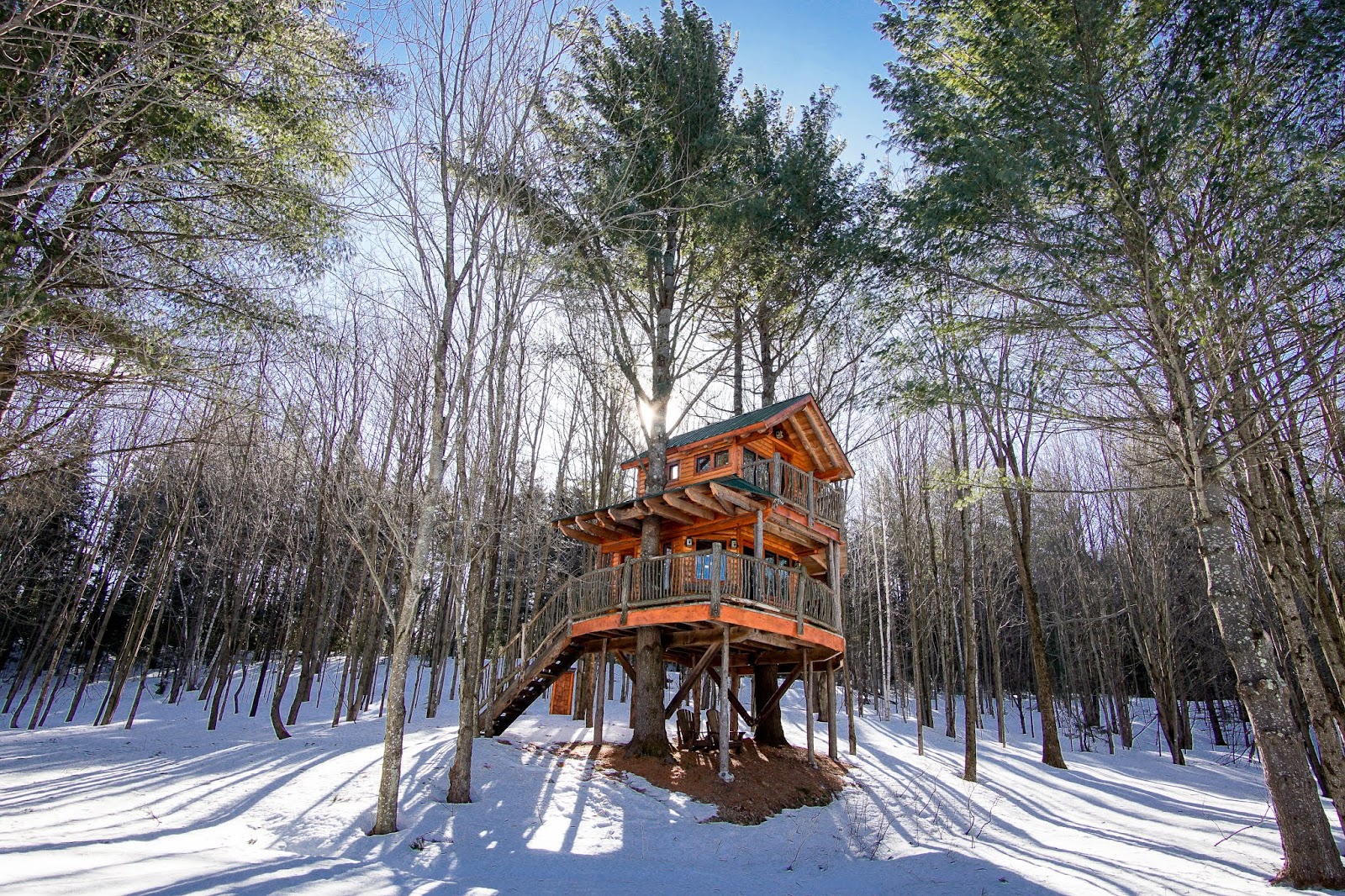 The Magic of Moose Meadow Lodge & Treehouse Duxbury, VT