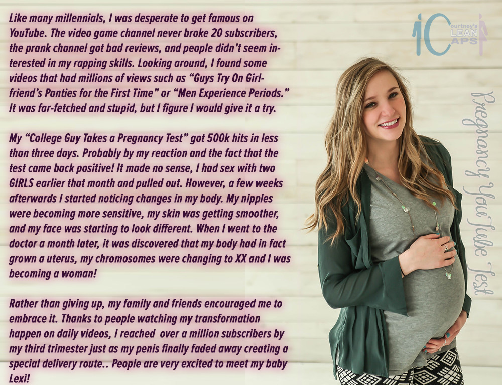 Pregnancy YouTube Test Courtney's Clean Caps