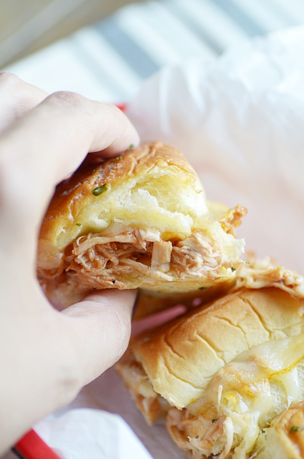 These BBQ chicken sliders are so easy to make and feed a crowd easily. My family gobbled them up in no time at all!