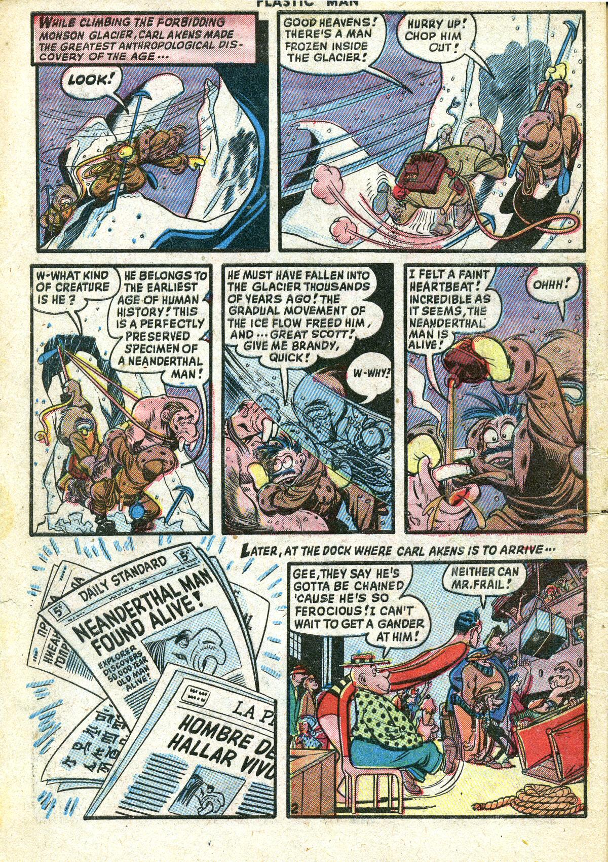Read online Plastic Man (1943) comic -  Issue #19 - 4