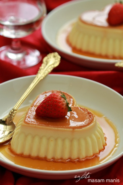Caramel Cheese Pudding By Azlita Masam Manis