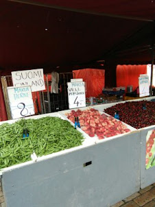 Vegetable section of Helsinki Old Market..