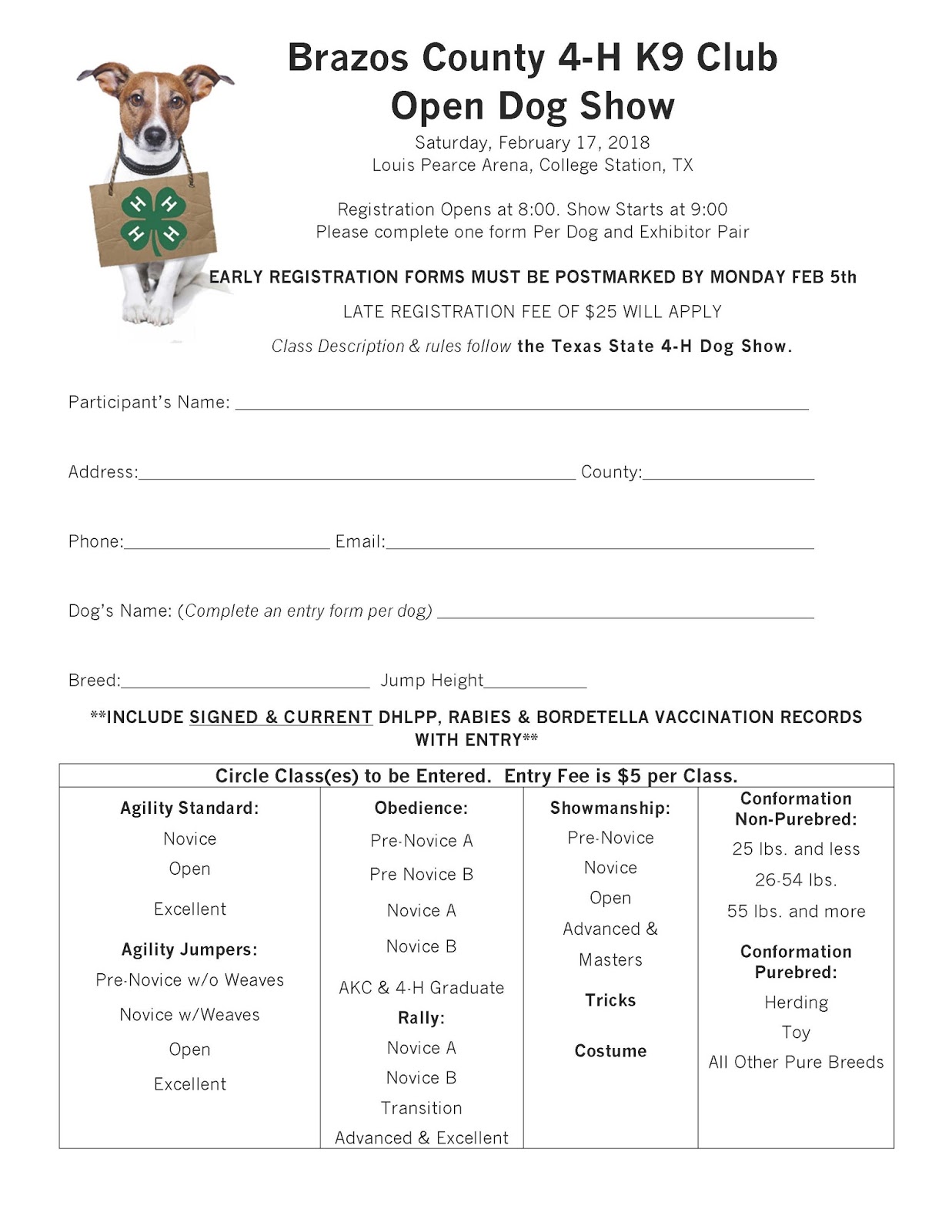 Caldwell County 4H Blog Dog Show