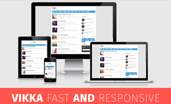 Vikka Fast Loading Seo Responsive Blogger Template Free