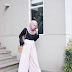 Ootd Hijab White And Navy