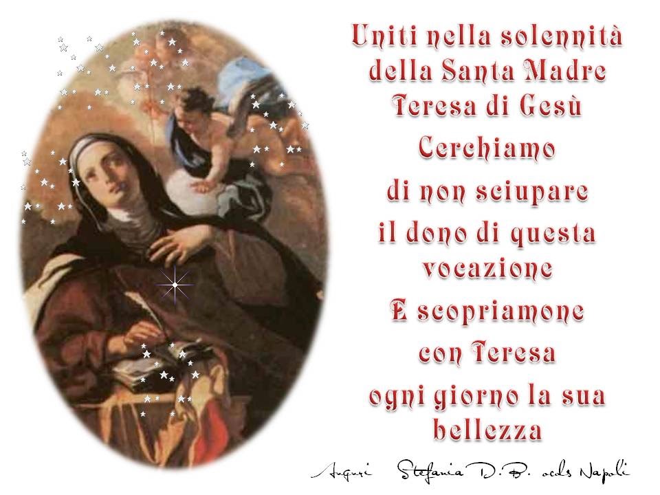 Scalzi sui passi di Teresa : Giorno di Grazia e di festa per tutti noi