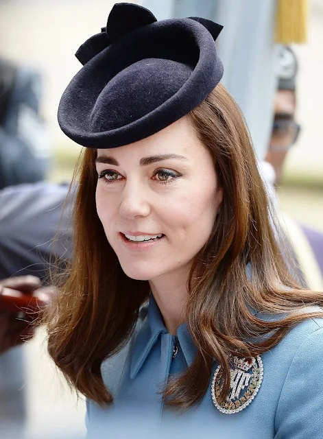 Catherine, Duchess of Cambridge, Honorary Air Commandant attended a church service to celebrate 75th anniversary of the RAF Air Cadets at St Clement Danes Church