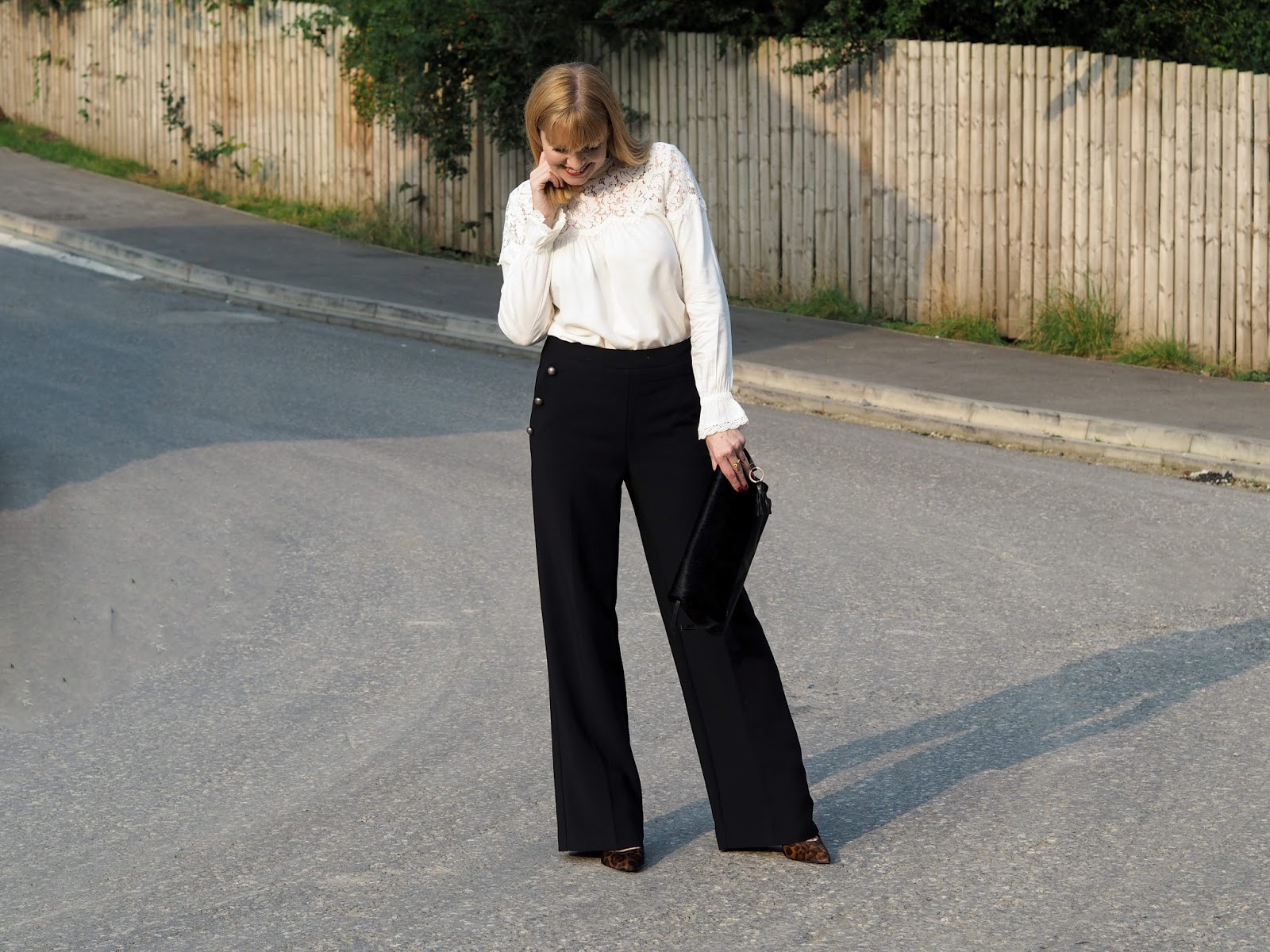 Jersey Slim Fit Flare Trousers