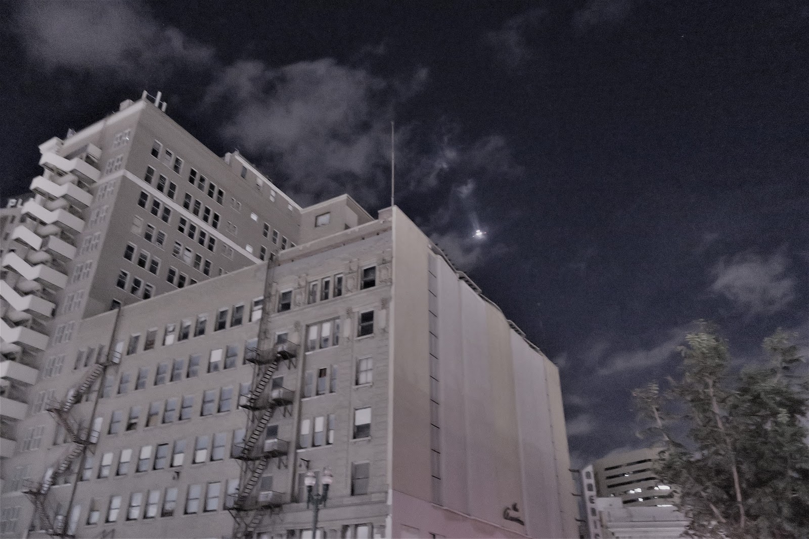 Living Rootless El Paso Downtown at Night From a Corner