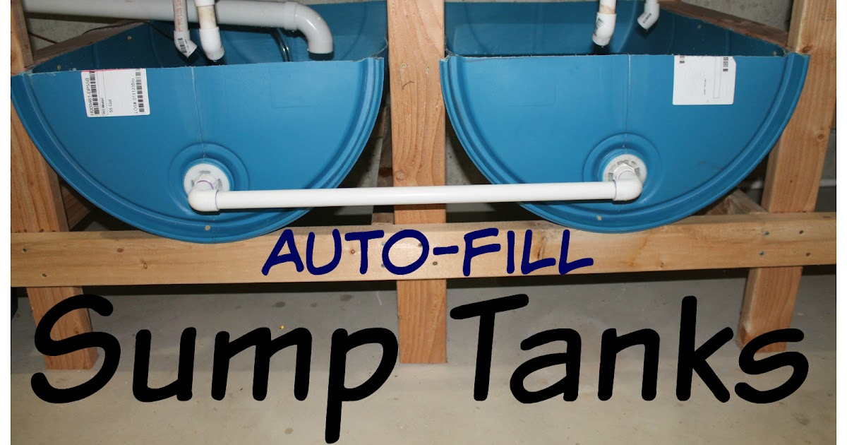 Aquaponics AutoFill Sump Tanks Simple Suburban Living