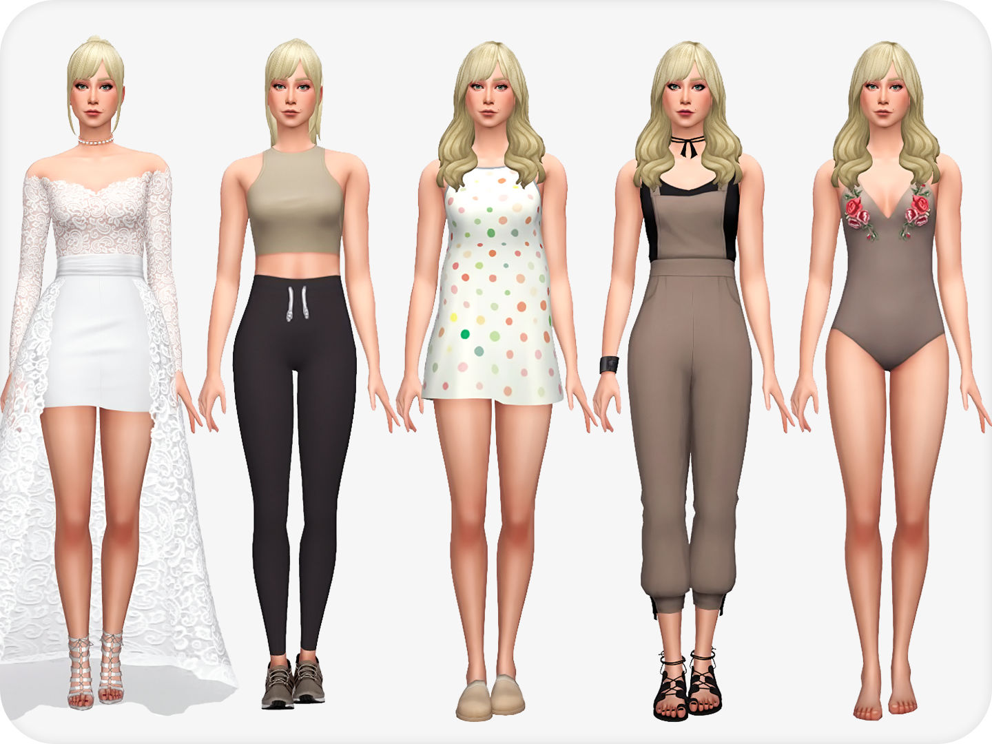 Sims 4 CC lookbook