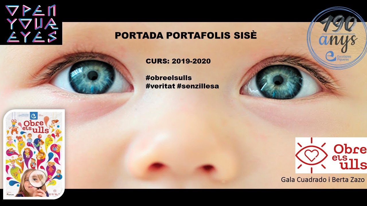 Projecte nº 1: Portada Portafolis Sisè. Curs 2019-2020.