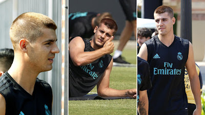 Morata khoe tóc mới trong ngày hội quân cùng Real Madrid