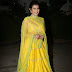 Hebah Patel Stills At Audio Success Meet In Yellow Dress