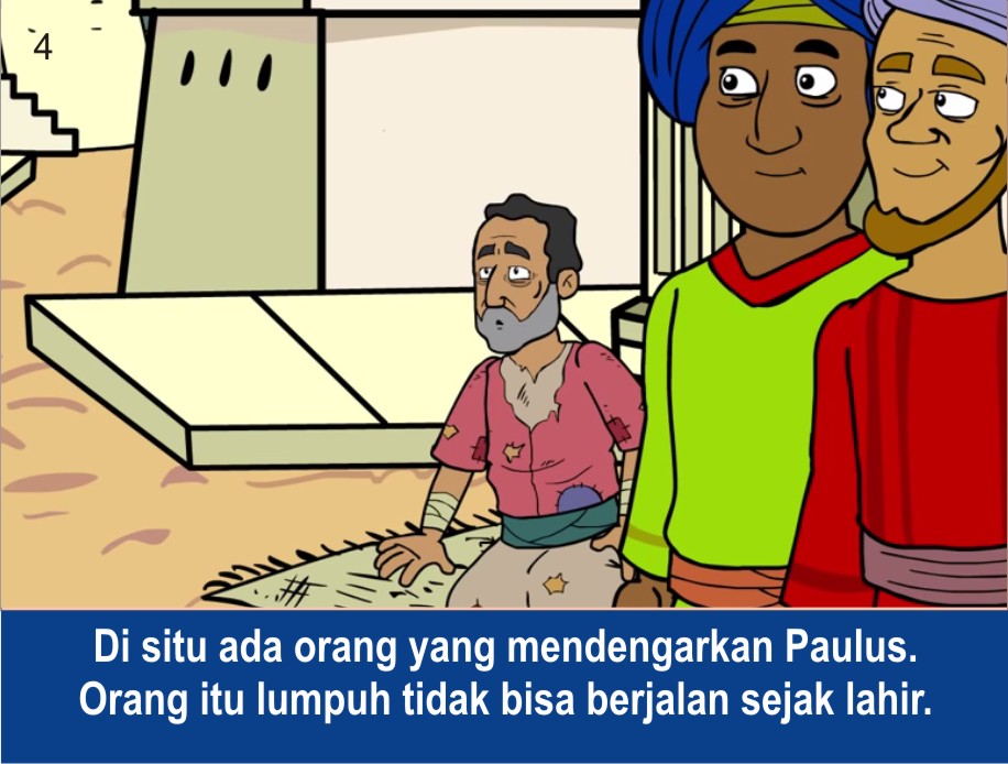 Komik Alkitab Anak: Paulus Menyembuhkan Orang Lumpuh
