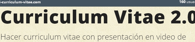 Curriculum Vitae 2.0 Curriculum Vitae 2.0