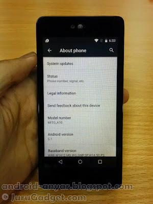 Mito Impact A10 benar-benar terbukti Android 5.1 Lollipop Terbaru