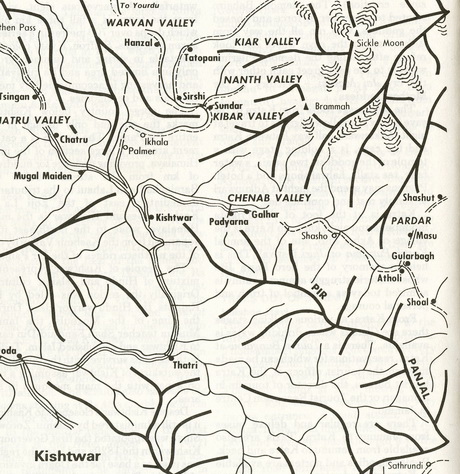 Kishwar Map The Accidental Climber: Brahmmah - Return to Kishtwar
