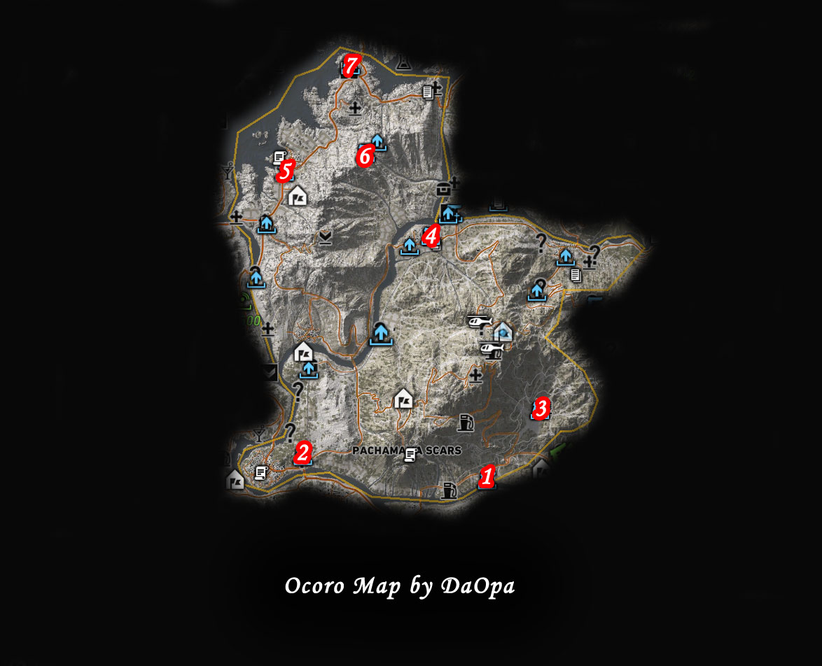 Ghost Recon Wildlands Ocoro Map
