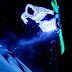 Night Skiing while wearing LED Lights