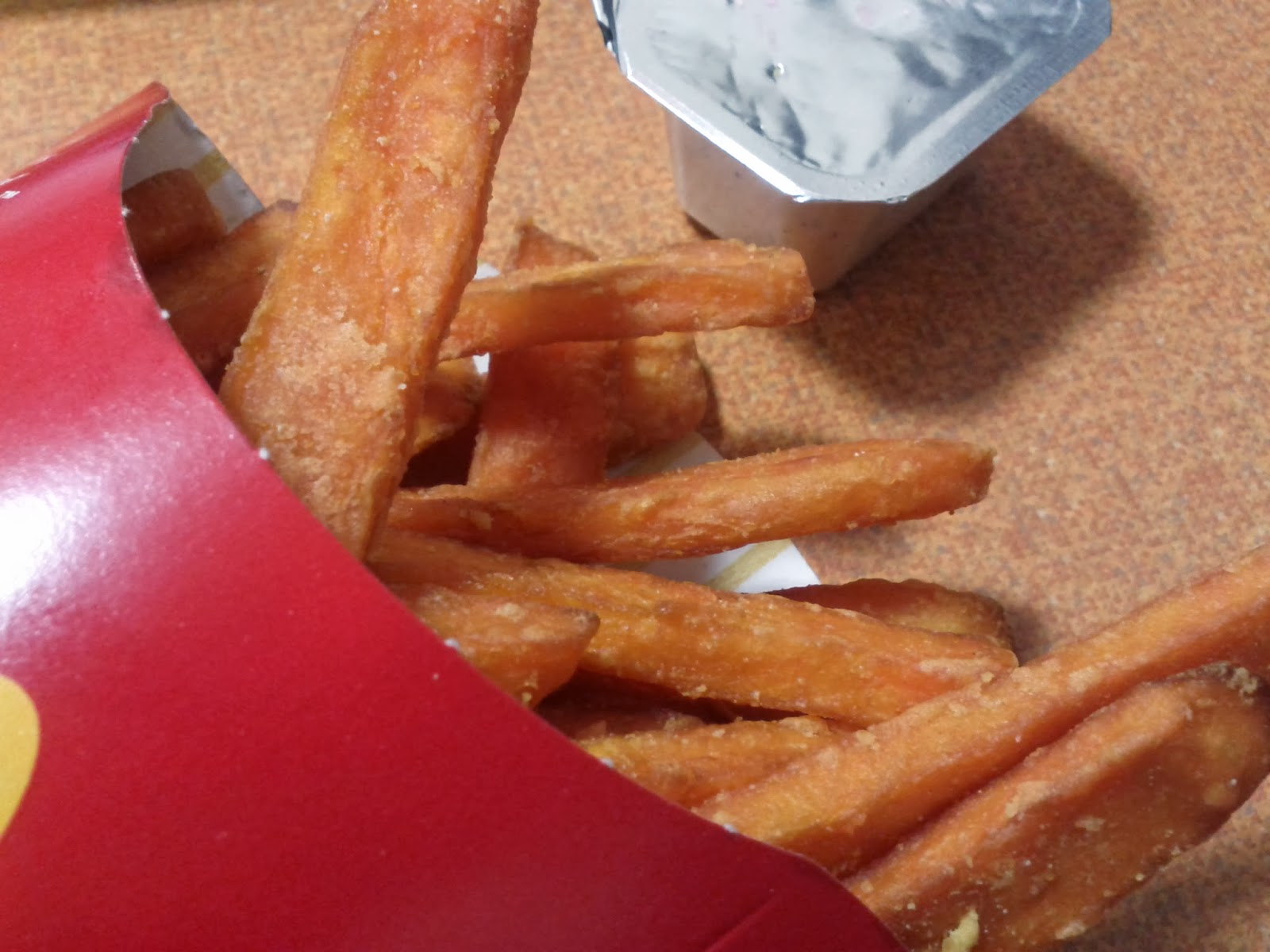 Toronto things Sweet Potato Fries at McDonalds (with aioli sauce)