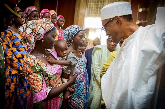 chibok girls meet buhari