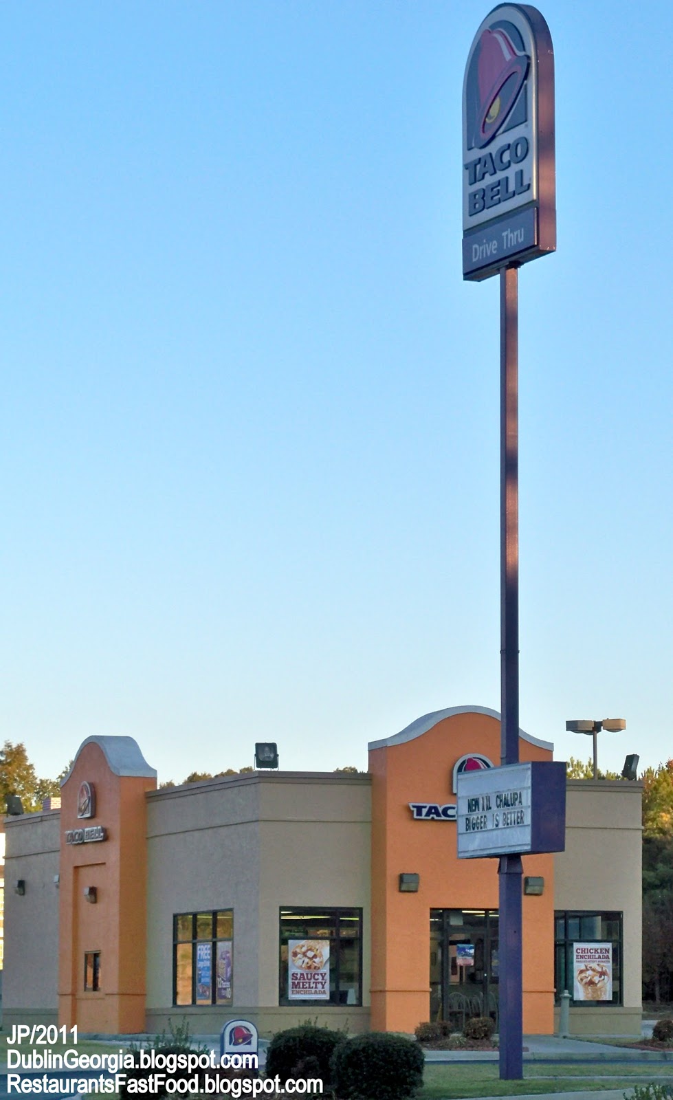 Restaurant Fast Food Menu McDonald's DQ BK Hamburger Pizza Mexican Taco