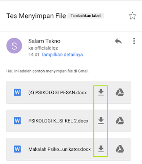 cara menyimpan file dari gmail