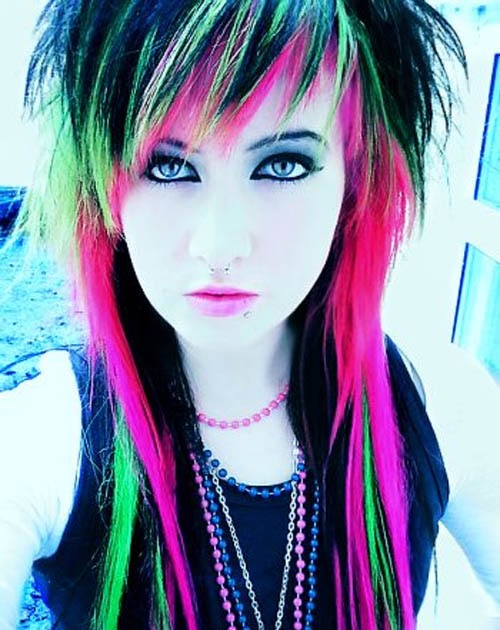 wedding dresses emo hairstyles