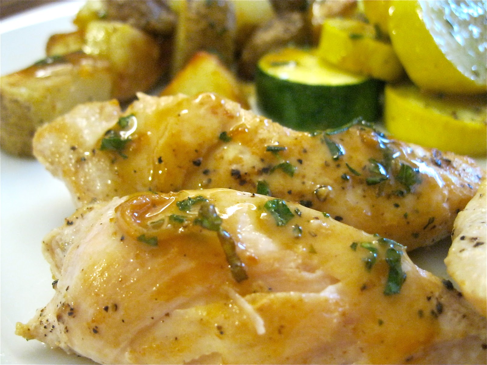 a time to eat Chicken Cutlets with Herb Sauce