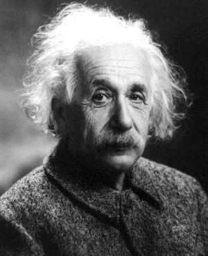 Albert Einstein Foto de Albert Einstein mirando fijamente