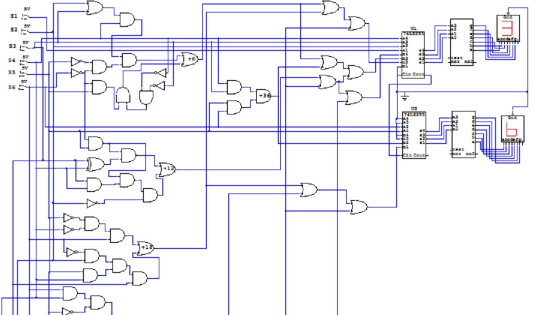6 bit binary to BCD decoder