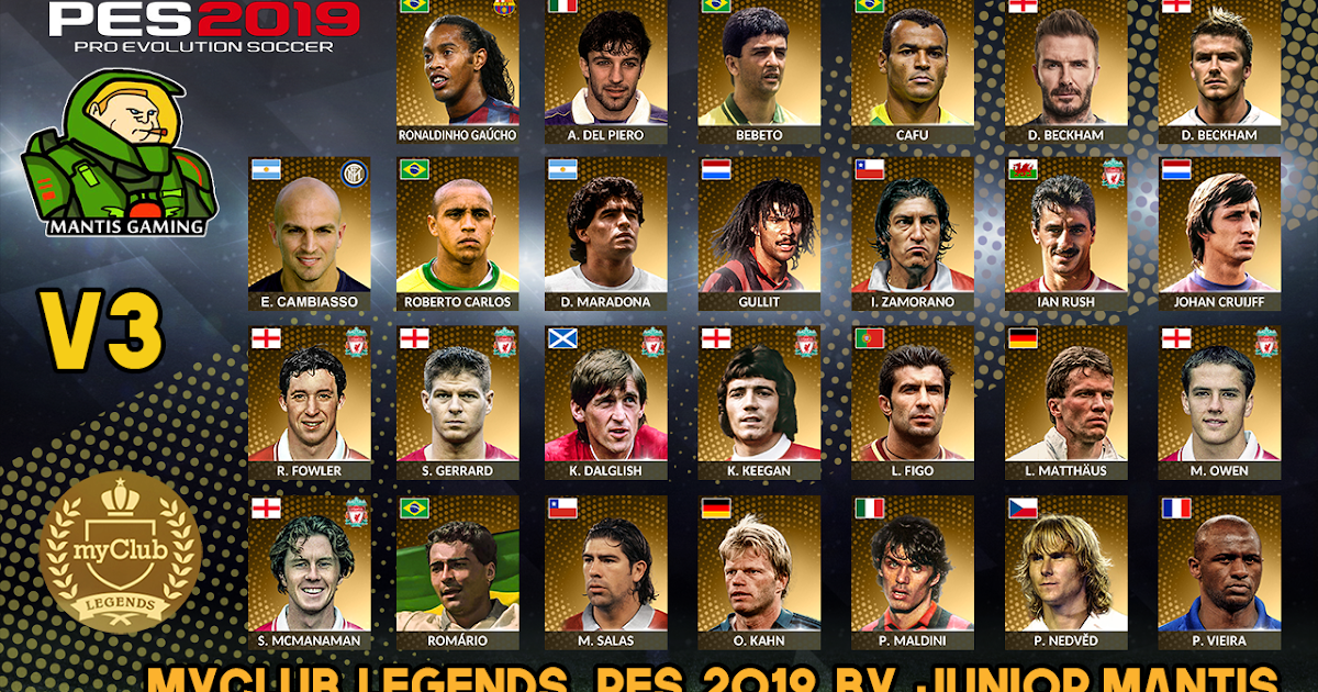 legends in pes 2019