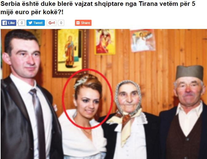 Οι Σέρβοι αγοράζουν Αλβανίδες νύφες με € 5.500 