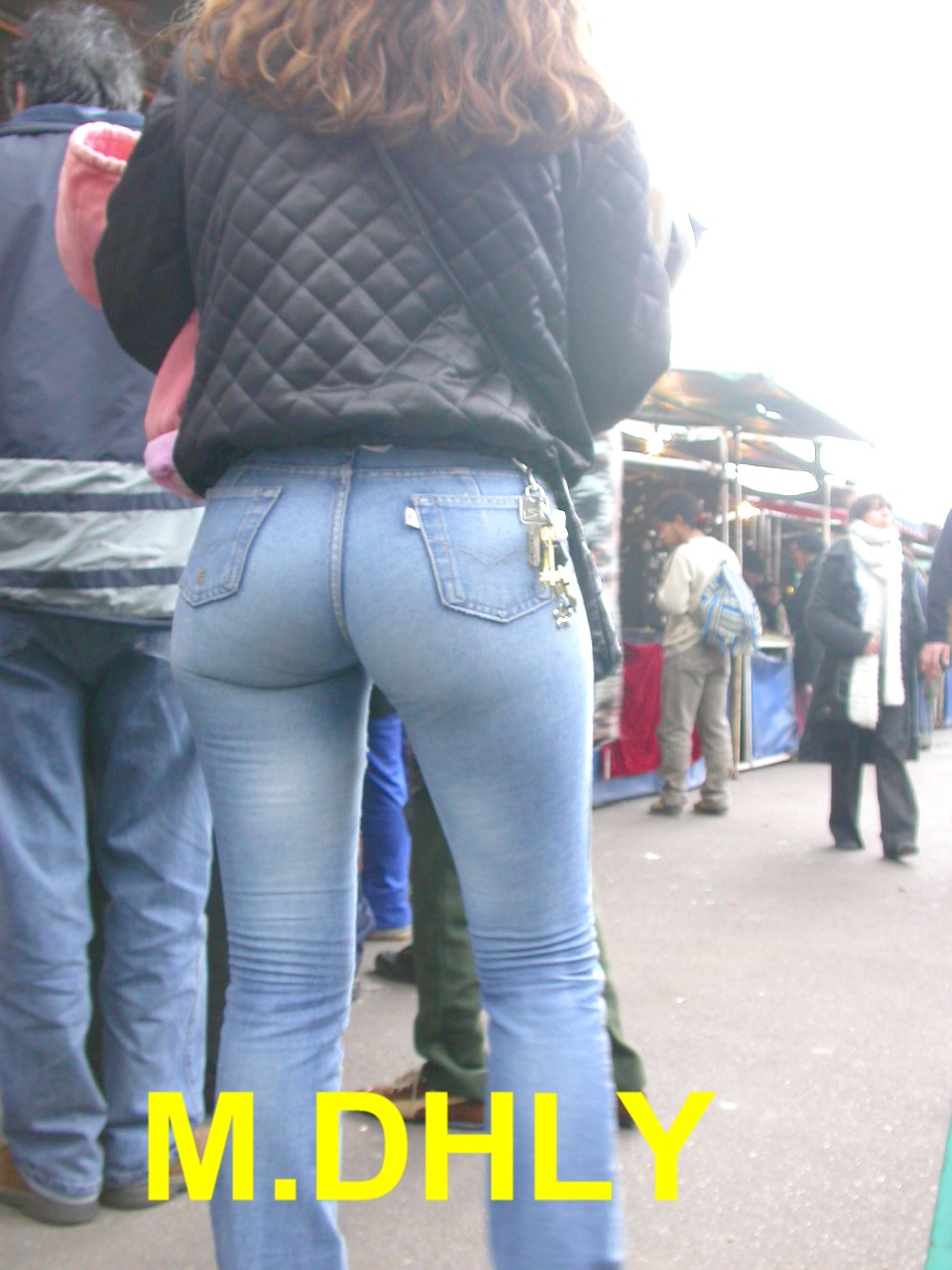 Perfect ass in tight jeans candid Divine Butts