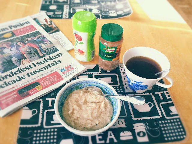 porridge, cardamum, tea, breakfast, home sweet home, månses design