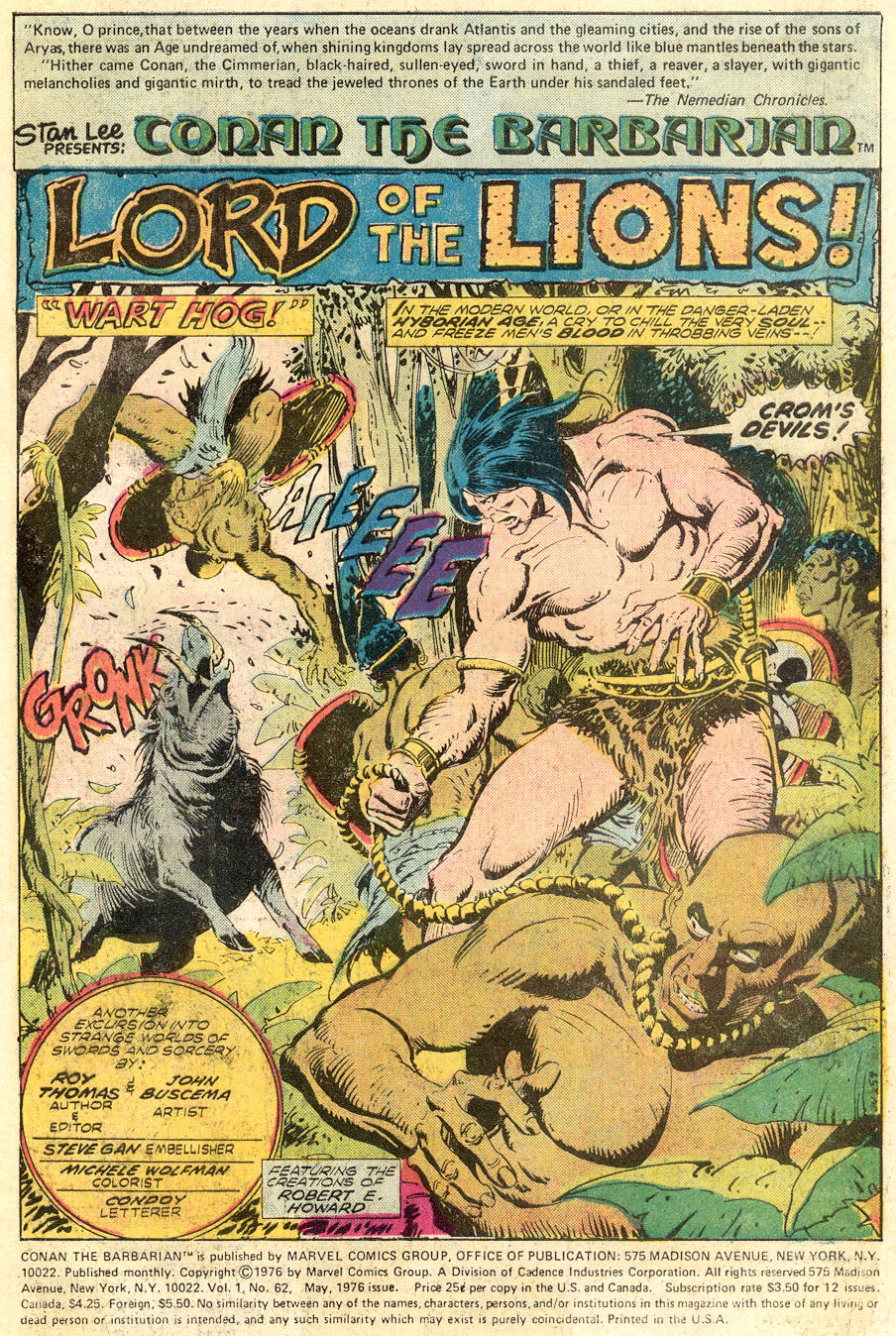 Read online Conan the Barbarian (1970) comic -  Issue #62 - 2