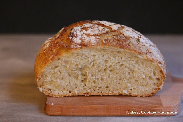 Anschnitt vom "Fast No Knead Bread"