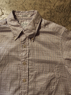FWK by Engineered Garments 19th Century BD Shirt in White Tattersall