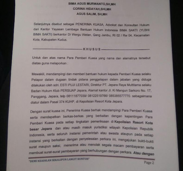 Dilaporkan Pemain ke Polisi, Bos Persijap Belum Percaya 2 WhatsApp%2BImage%2B2019 03 02%2Bat%2B07.50.59