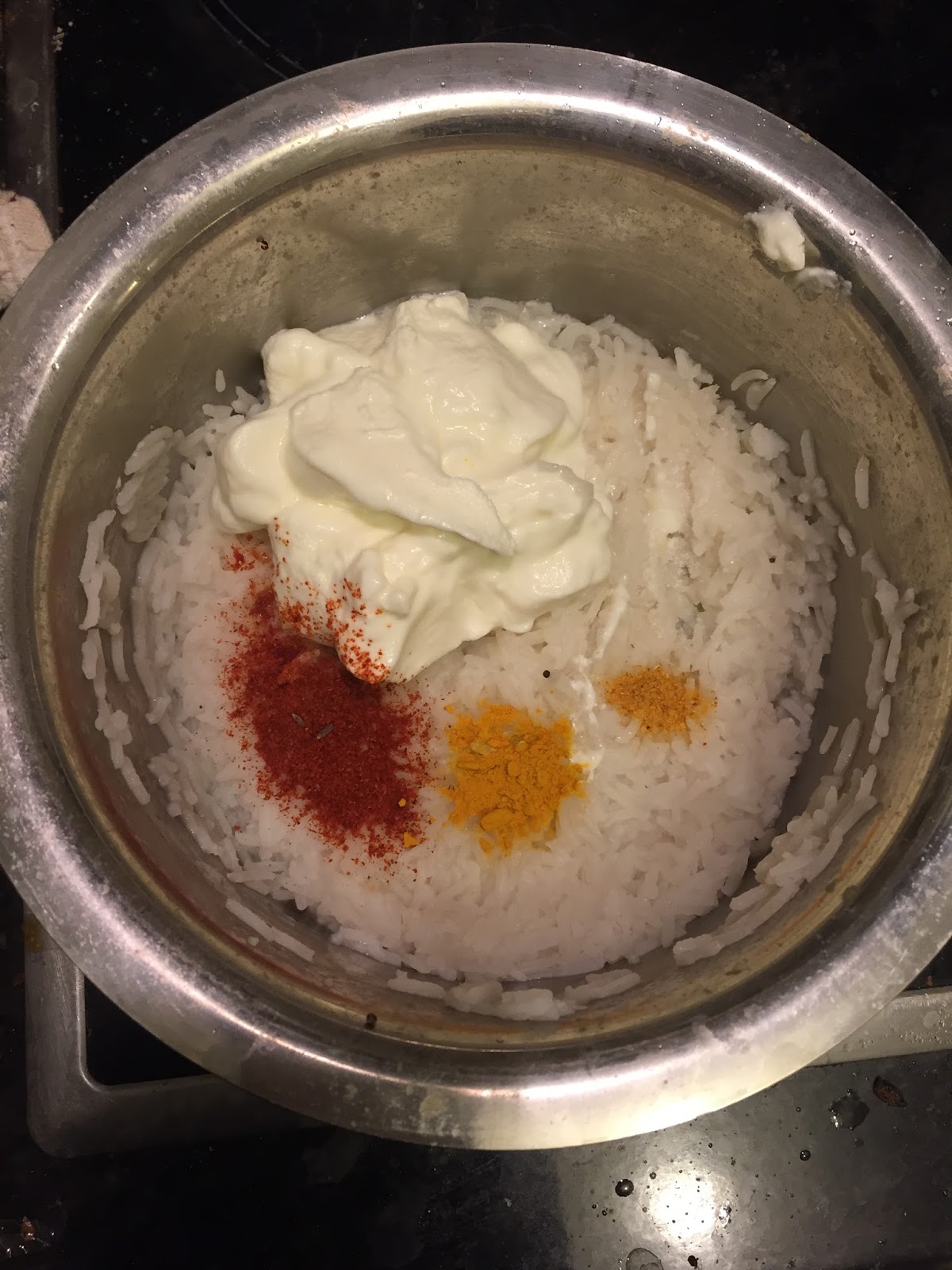 Recipe Vagherela bhaat (spicy curd rice)