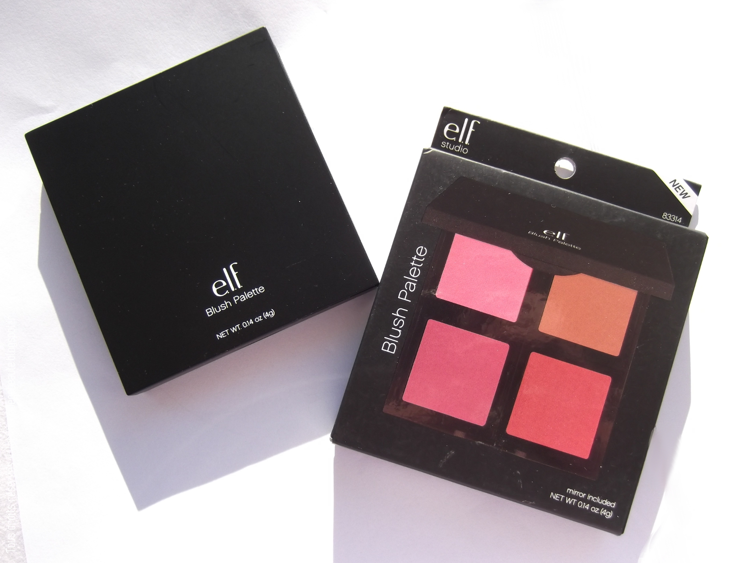 ELF COSMETICS Palette de Blush Studio,Light.Review,Swatches COSMELISTA