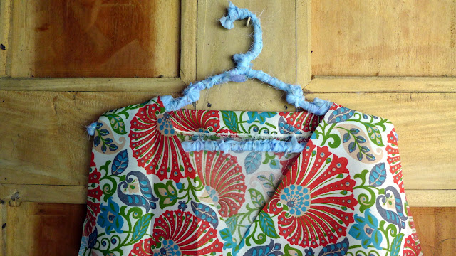 A better-looking hanger with handmade dress